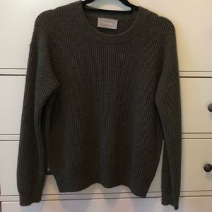 Everlane The Cashmere Rib Round Crew Sweater